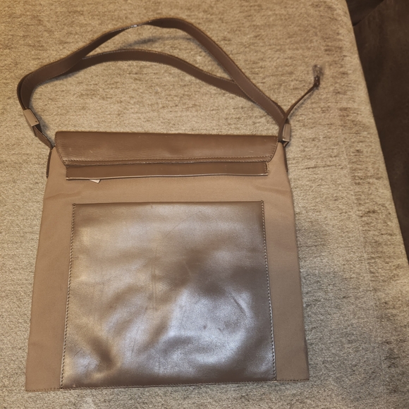 Tumi Dark Brown Leather Messenger Bag - Picture 2 of 5